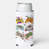 Grappige Gamer Halloween Seltzer Koelbox (Seltzer Voorkant)