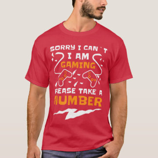 Grappige Gamer Headset Ik Kan Niet Ik Gamer neem e T-shirt