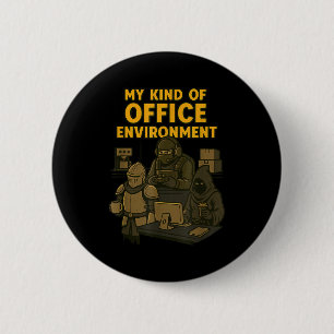 Grappige Gamer Kantoor Werk Sarcasme Gamer Nerd Ka Ronde Button 5,7 Cm