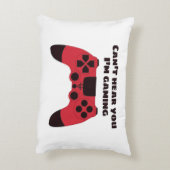 Grappige Gamer Meme - Videospellen Nerd Typografis Accent Kussen (Achterkant (Verticaal))