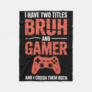 Grappige Gamer Vintage Videogames Voor Broer S Fleece Deken