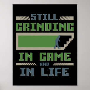 Grappige Gamer Voor Coole Grootouders Die Gamen  Poster