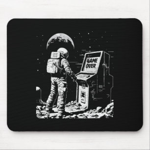 Grappige Gaming Astronaut Gamer in de Ruimte Video Muismat