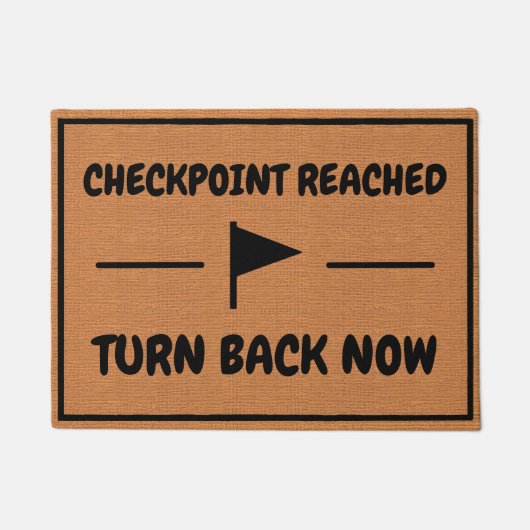 Grappige gaming Humor minimalistische rustieke int Deurmat (Voorkant)