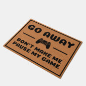 Grappige Gaming Introvert Humor Rustiek Minimalist Deurmat (Schuin)