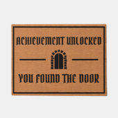 Grappige Gaming Nerd Humor Rustieke Minimalist Deurmat (Voorkant)