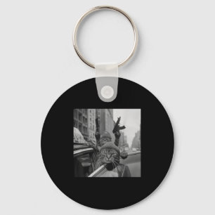 Grappige Gangster Cat Thug Meme Street Lover Katte Sleutelhanger