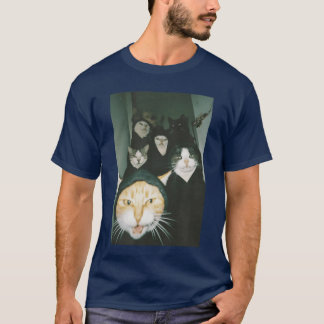 Grappige Gangster Kattenknuffel Kijk Starende Katt T-shirt