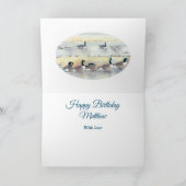 Grappige Gans Bumpingly Geweldige Neef Verjaardag  Kaart (Binnen)