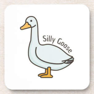 Grappige gans, ganzenliefhebber, Gekke gans Bier Onderzetter