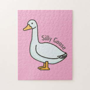 Grappige gans, ganzenliefhebber, Gekke gans Legpuzzel