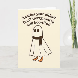 Grappige Gans Halloween Verjaardagskaart Kaart