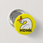 Grappige Gans Knop Ronde Button 3,2 Cm (Voorkant /achterkant)