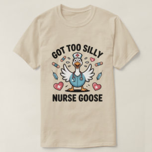Grappige Gans Liefhebber Verpleegster Meme – Te Be T-shirt