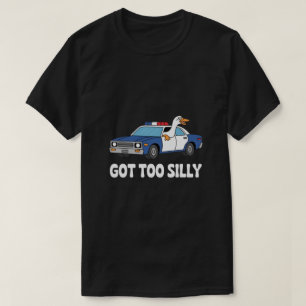 Grappige Gans Politieauto Ontwerp – Te Belachelijk T-shirt