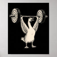 Grappige Gans Spier Moeder Gym Pomp Hoes Gewichten