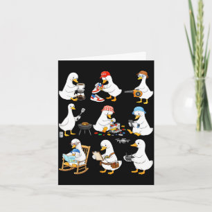 Grappige gans vader leven vaderdag grillen kaart