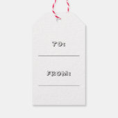 Grappige ganzen kerstvakantie cadeaulabel (Achterkant)