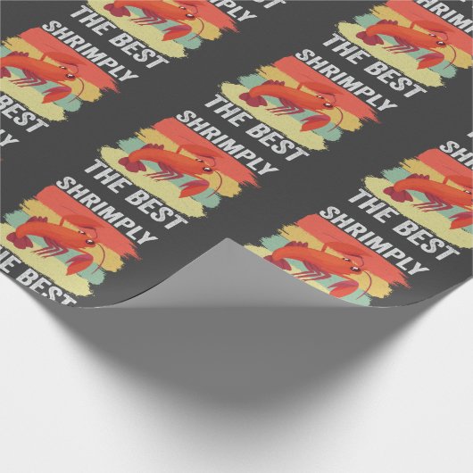 Grappige Garnaal Schaaldieren Houd het Garnalig Vi Cadeaupapier (Hoek)