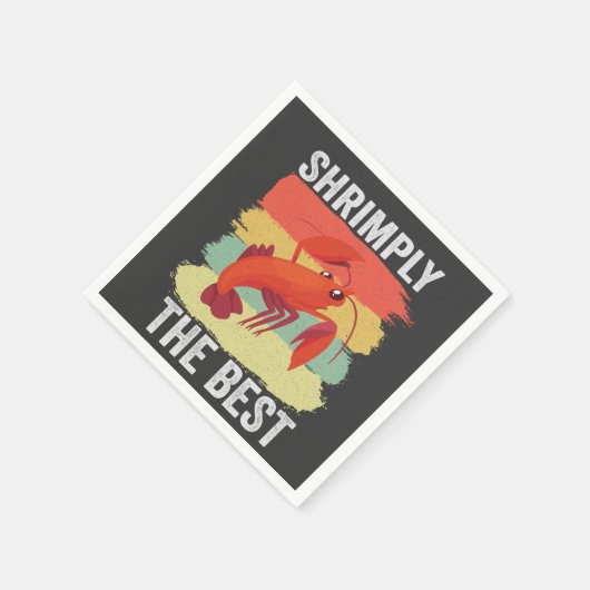 Grappige Garnalen Schaaldieren Houd het Garnalig V Servet (Hoek)