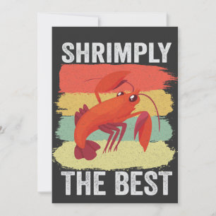 Grappige Garnalen Schelpdieren Houd het Shrimple G Kaart
