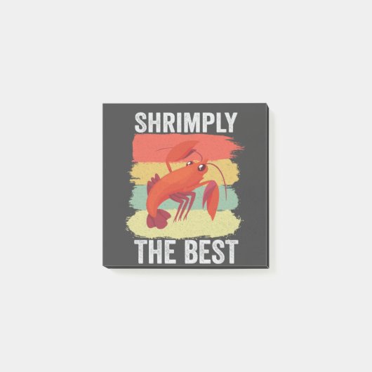 Grappige Garnalen Schelpdieren Houd het Shrimple G Post-it® Notes (Voorkant)