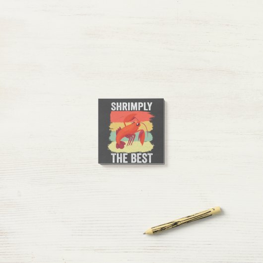 Grappige Garnalen Schelpdieren Houd het Shrimple G Post-it® Notes (Op bureau)