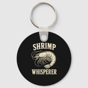 Grappige garnalenvangst cajun zeevruchten koken ga sleutelhanger