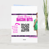 Grappige Gay Yule Log Kaart (Achterkant)