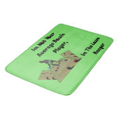 Grappige gazon kommen ranger, badmat (Gekanteld)