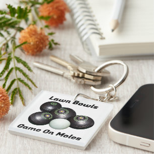 Grappige gazon kommen spel op m...., sleutelhanger