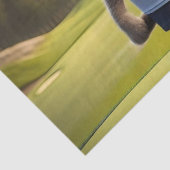 Grappige geanimeerde kat golfspeler, tissuepapier (Detail)