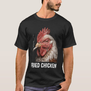 Grappige Gebakken Kip Rokkende Vogel Meme T-shirt