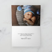 Grappige geboorteaankondiging feestdagen kaart (Binnen)