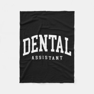 Grappige Gecertificeerde Tandartsassistent Mondhyg Fleece Deken