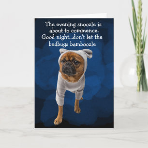 Grappige gedachte van de pug kaart