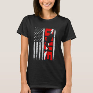 Grappige Gedistresseerde Duikvlag Vlag USA Duiker T-shirt