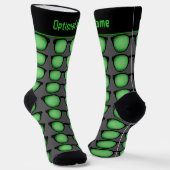 Grappige Geek Bril: Paar Specs met Code Lenzen Sokken (Gebogen)