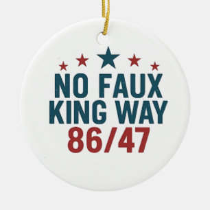 Grappige Geen Neppe Koning Manier 86 47 4 juli  Keramisch Ornament