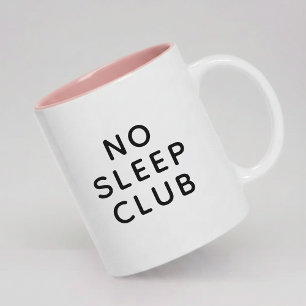 Grappige 'Geen Slaap Club' Moeder Mok Cadeau voor