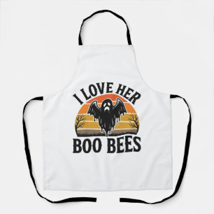 Grappige Geest Bij Punt Vintage Halloween T-Shirt Schort