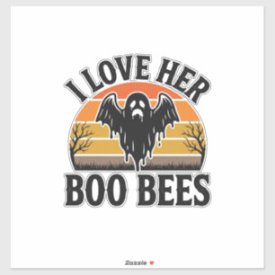 Grappige Geest Bij Punt Vintage Halloween T-Shirt Sticker