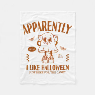 Grappige Geest Blijkbaar Houd Ik Van Halloween Fleece Deken