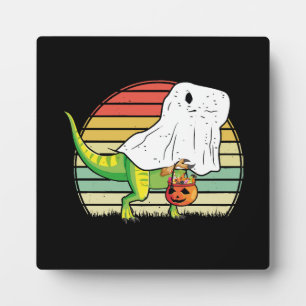 Grappige Geest Dinosaurus Halloween Fotoplaat