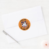 Grappige geest "Freak In Sheet" Sticker (Envelop)