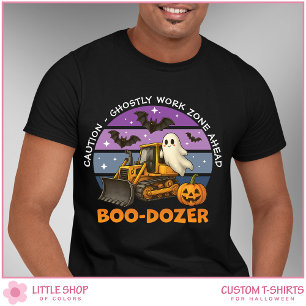 Grappige Geest Graafmachine Aanpasbare Halloween T-shirt