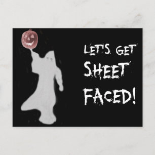 Grappige Geest Jack O Lantern Halloween Briefkaart