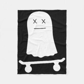 Grappige Geest Skateboard Skater Lui Halloween Kos Fleece Deken