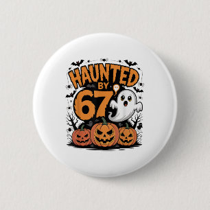 Grappige Geest T Pompoen Halloween - Geheeld Ronde Button 5,7 Cm