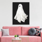 Grappige geest van Halloween verleden tekening Canvas Afdruk (Insitu (Woonkamer))